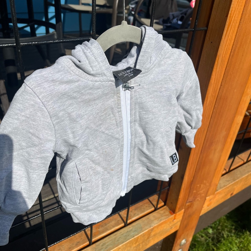 Little Bipsy Gray Sweatshirt Cozy Casual Wear